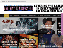 Tablet Screenshot of enfinity1productions.com